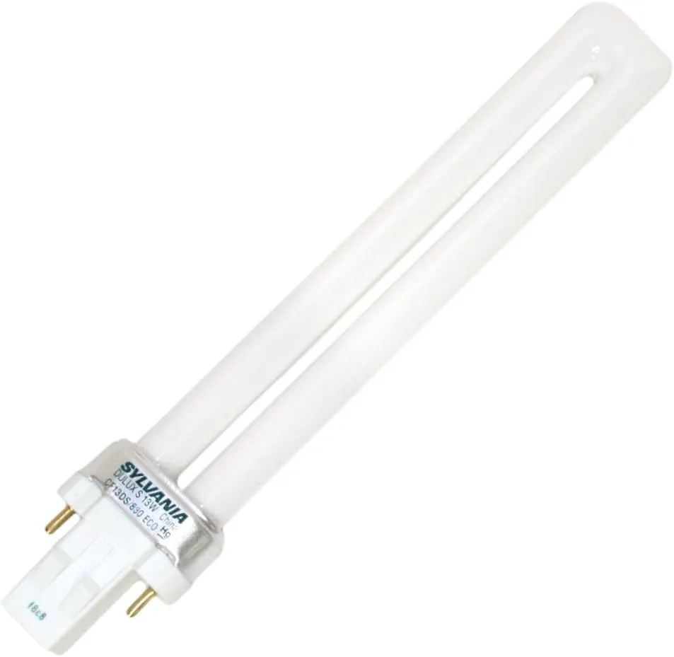 (10 Pack) Sylvania 21133 CF13DS/830/ECO 13-Watt 3000K 2-Pin Single Tube Compact Fluorescent Lamp