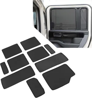 10Pack Car Full Window Shades Compatible with Ineos Grenadier 2020-2025 Strong-Light Blocking&UV Protection Privacy Shades，Essential Interior Accessories for Baby,Camping and Napping Curtains