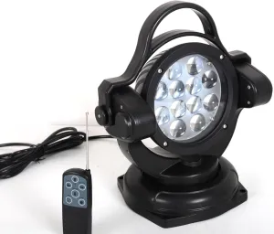 11 Inch 60w LED Search Light, 360 Degree Rotating Magnetic Base, IP65 Waterproof, Suitable for Hunting, Camping, Off-Road Vehicles