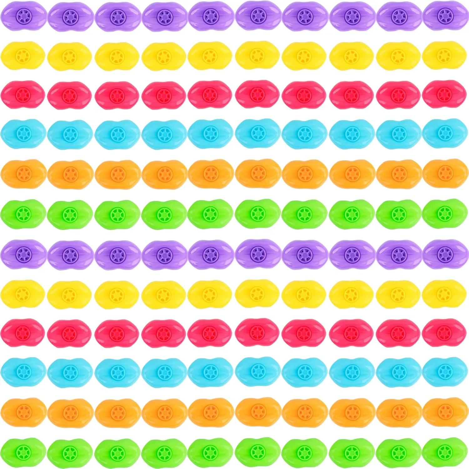 120 Pcs Lip Whistles Multicolored Plastic Siren Lip Whistle Funny Whistles Noise Maker Toys for Kids Birthday Christmas New Year Noisemaker Party Favors Goody Bag Fillers