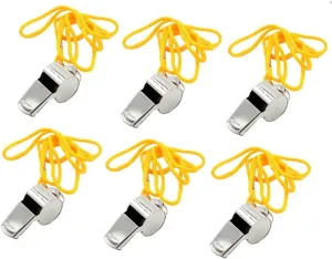 12Pcs Emergency Whistle Pack Loud Whistle for Outdoor Survival Camping Hiking Gym Training Keychain Included Durable and Lightweight