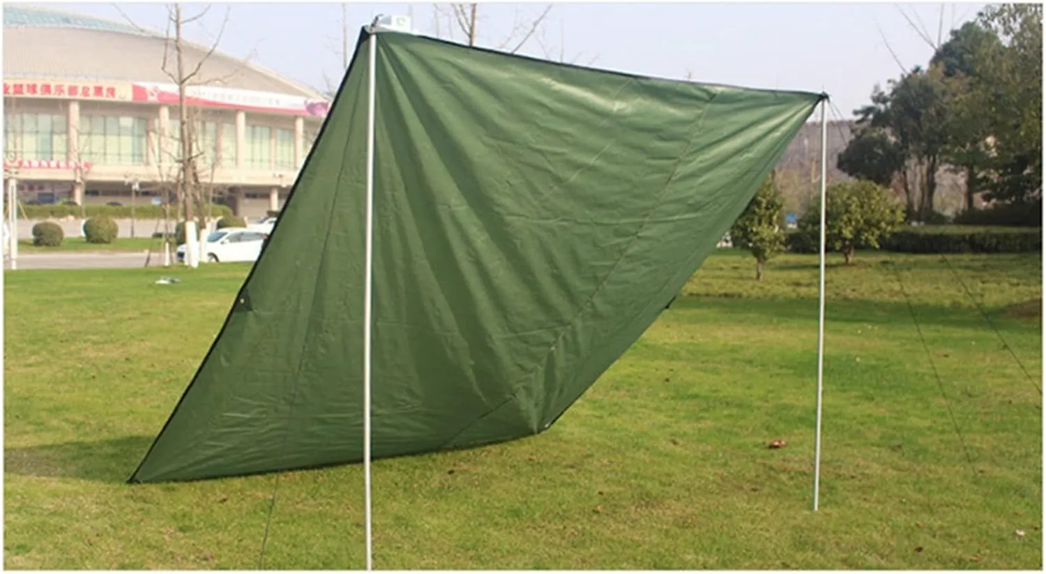 1.5 * 2.2M/ 2.4 * 2.2M/ 1.8 * 2.2M Awning Watertight Tarp Tent Shade Ultralight Garden Canopy Sunshade Outdoor Camping Hammock Beach Sun Shelter (Color : Light Green, Size : 2.4x2.2m)
