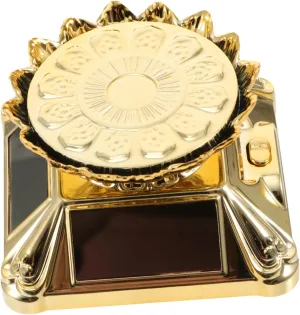 1pc Solar Rotating Jewelry Display Stand Elegant Watch Rack for Organizing Necklaces and Bracelets Safe Materials for Home and Shows