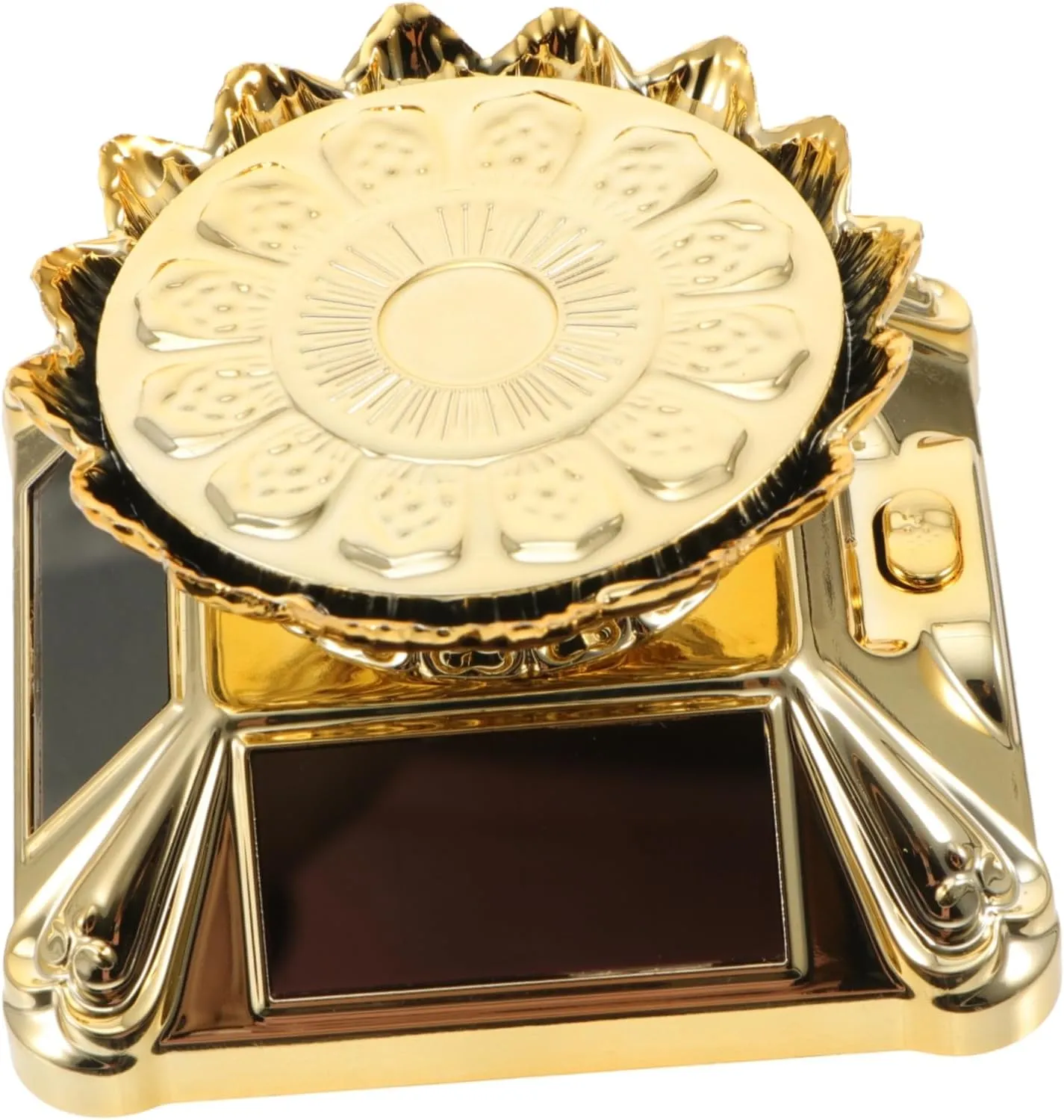 1pc Solar Rotating Jewelry Display Stand Elegant Watch Rack for Organizing Necklaces and Bracelets Safe Materials for Home and Shows