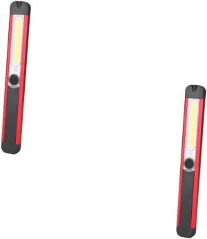 1PC USB Rechargeable Inspection Lamp Lighting Modes Cob Maintenance Flashlight Portable for Home Store and Emergency Use Red
