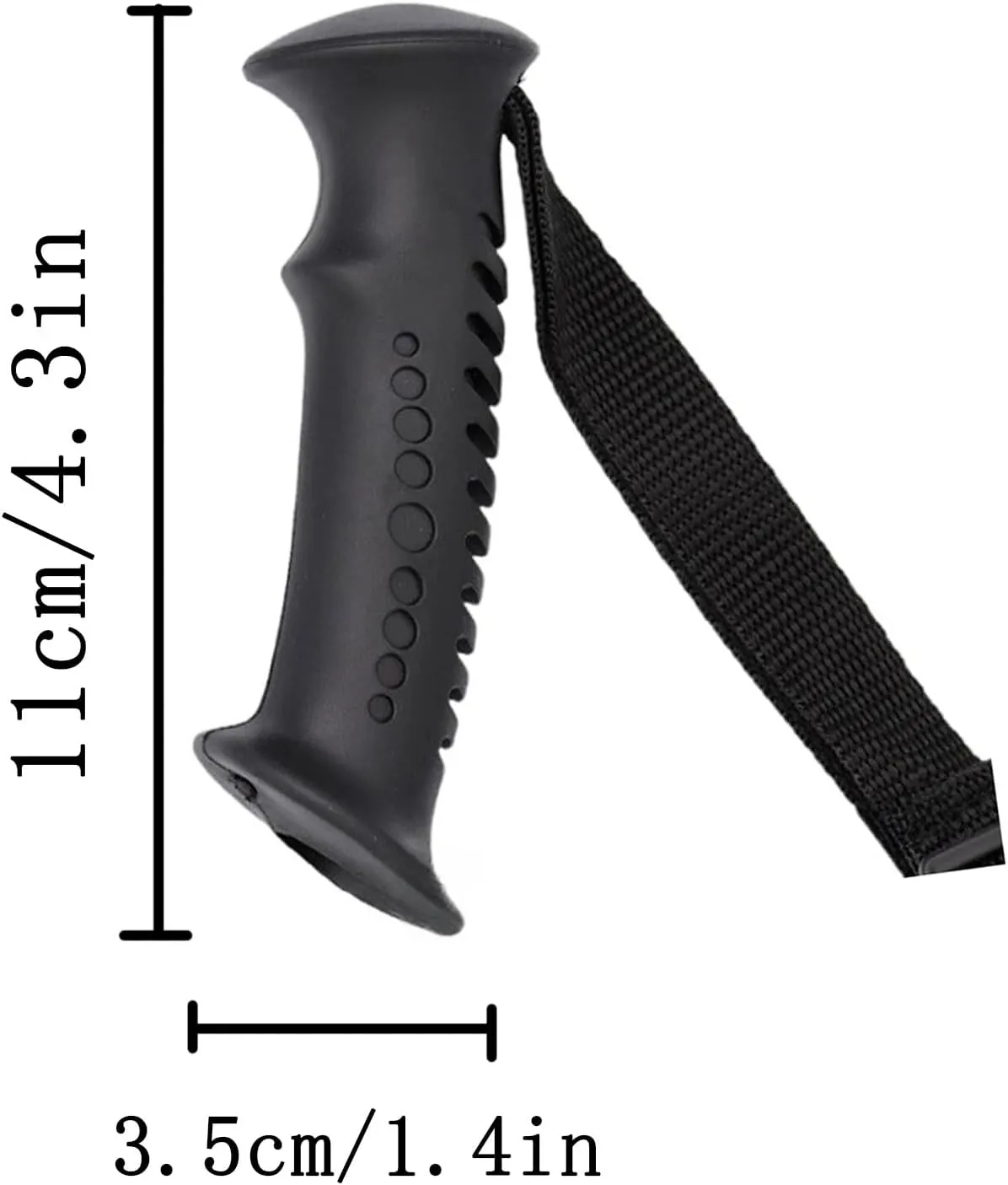 2 - Pack Trekking Pole Straight Handle Heads - Sturdy Construction and Ergonomic Grip - Ideal for All - Terrain Hiking, Snowshoeing, and Wilderness Exploration