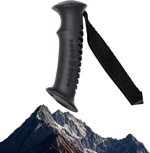 2 - Pack Trekking Pole Straight Handle Heads - Sturdy Construction and Ergonomic Grip - Ideal for All - Terrain Hiking, Snowshoeing, and Wilderness Exploration