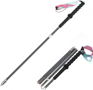 2-Pack Ultralight Carbon Fiber Trekking Poles – Collapsible, Antishock, Adjustable Hiking Sticks with EVA Grips for Backpacking & Walking