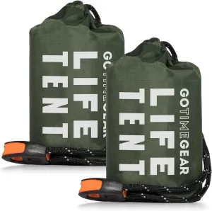 2-Person Survival Tent   Paracord w/Emergency Whistle