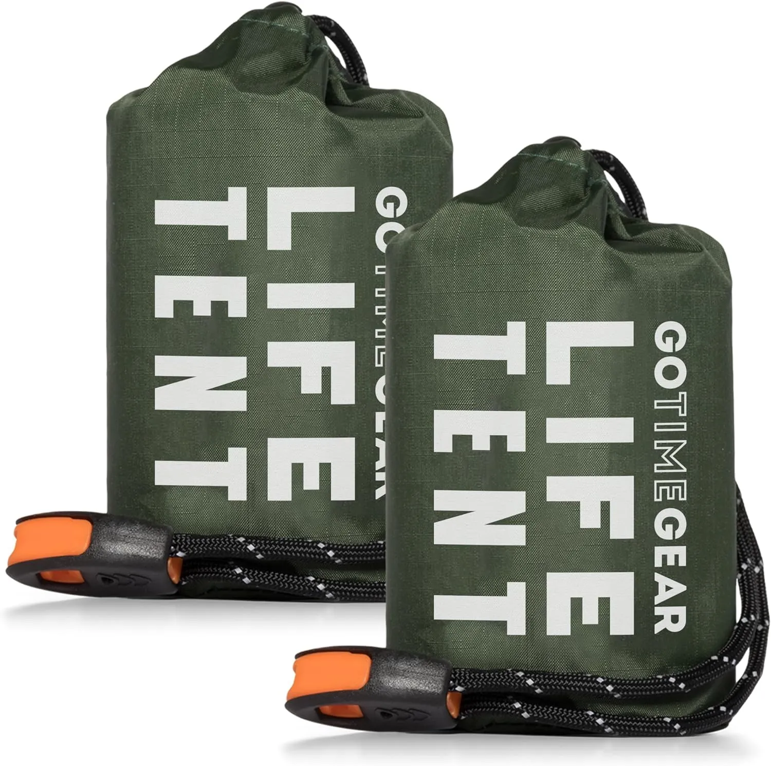 2-Person Survival Tent   Paracord w/Emergency Whistle