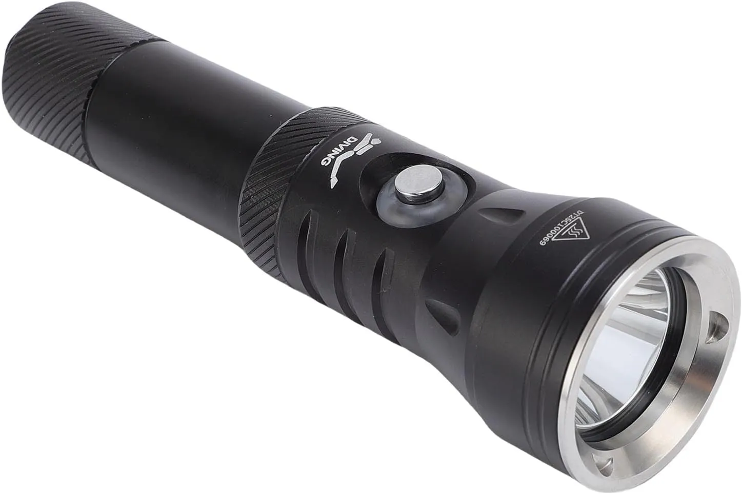 2000LM 5 Modes 100M Diving Flashlight IPX8 Rainproof Dive Torch with Power Indicator for Snorkeling Aluminum Alloy Underwater Flashlight with Magnetic Switch