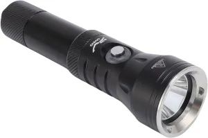 2000LM 5 Modes 100M Diving Flashlight IPX8 Rainproof Dive Torch with Power Indicator for Snorkeling Aluminum Alloy Underwater Flashlight with Magnetic Switch