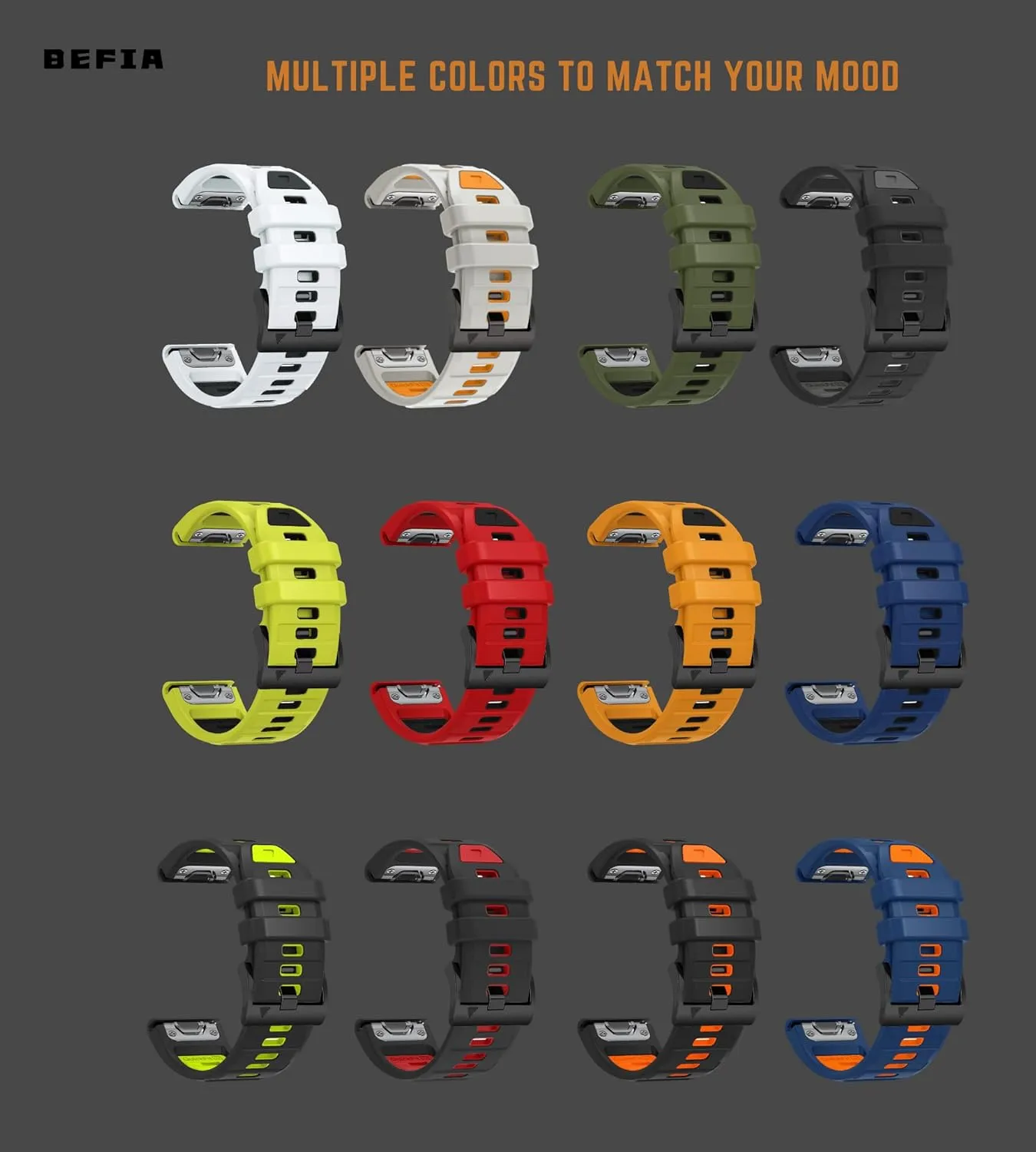 22mm Watch Band for Garmin fenix 8 47mm 5 6 fenix 7 sapphire solar band Quick Fit 22 Watch Bands for Garmin Watch Forerunner 965 955 epix gen 2 47mm Strap Comfort for Men Women