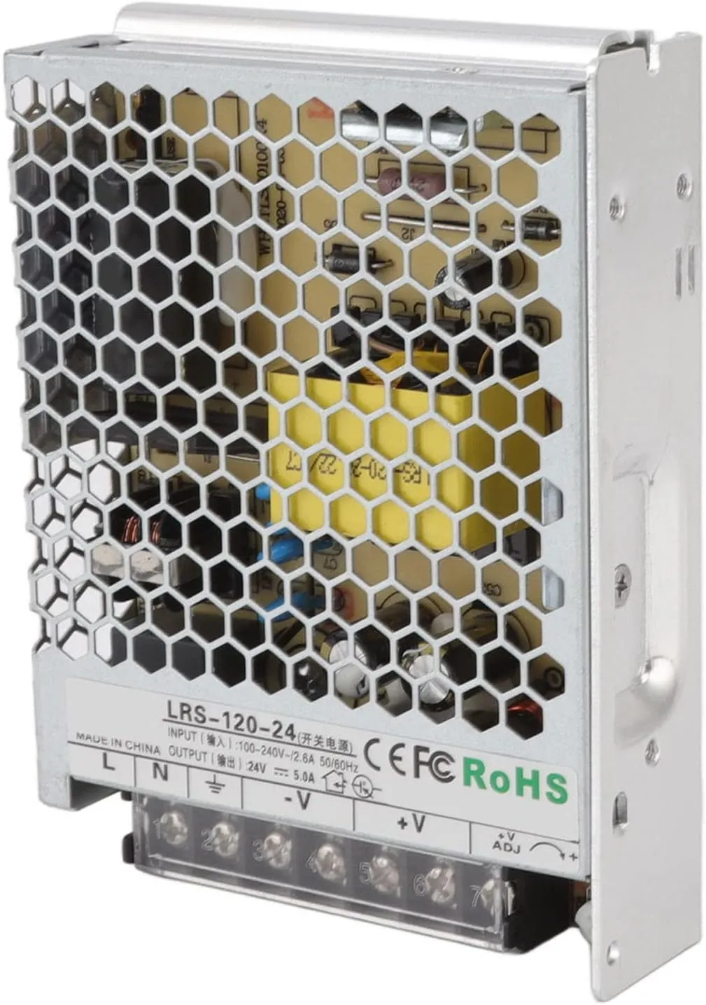 24V Switching Power Supply, LRS Switching Power Adapter Switching Power Supply Light Transformer for Industrial Automation Control, Power Converters (LRS-120W-24V 5A)