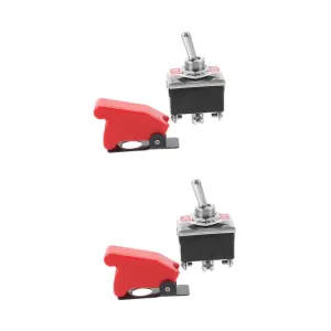 2pcs 3 Way Toggle On/Off Car Dashboard 12v Dpdt Waterproof Toggle Switch 203a Heavy Duty A0076