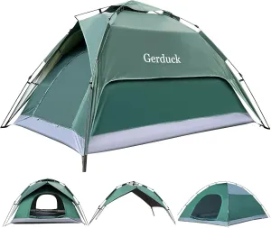 3-in-1 Instant Pop Up Tents for Camping, 2/4/6 Person Camping Tent,60s Automatic Quick Easy Setup Tent, Waterproof Stand Up Family Tents for Camping,Outdoor, Hiking,Beach