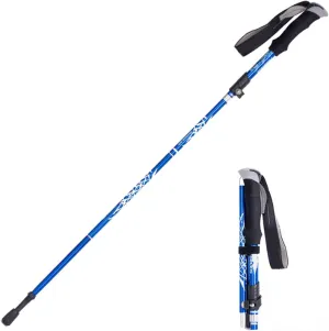 3 Sections Hiking Poles, Aluminum Alloy Trekking Poles, Easy to Carry, Hiking Sticks with Storage Bag for Travel(D)