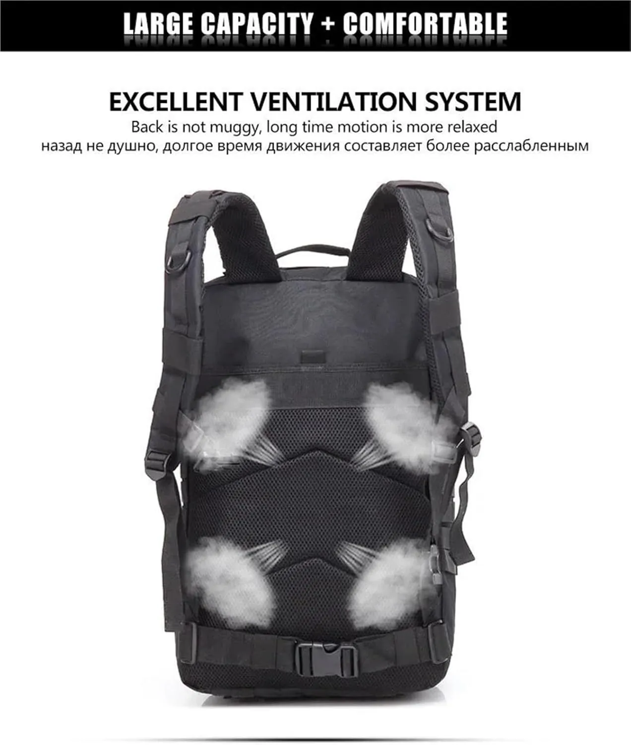 30L Tactical Backpacks Man Traveling Bags Survival Outdoor 3P Assault Pack EDC Molle Pack Hiking Trekking Hunting Bag(Green)