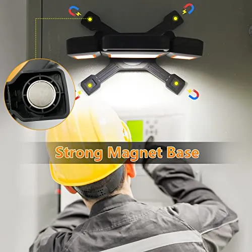 30W Rechargeable Work Light,3000 Lumen Magnetic Work Light Battery Powered