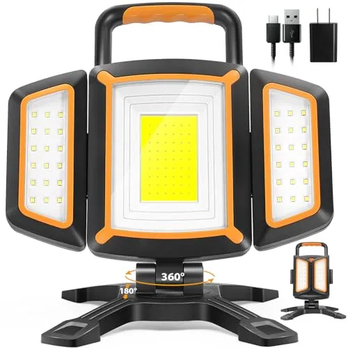 30W Rechargeable Work Light,3000 Lumen Magnetic Work Light Battery Powered