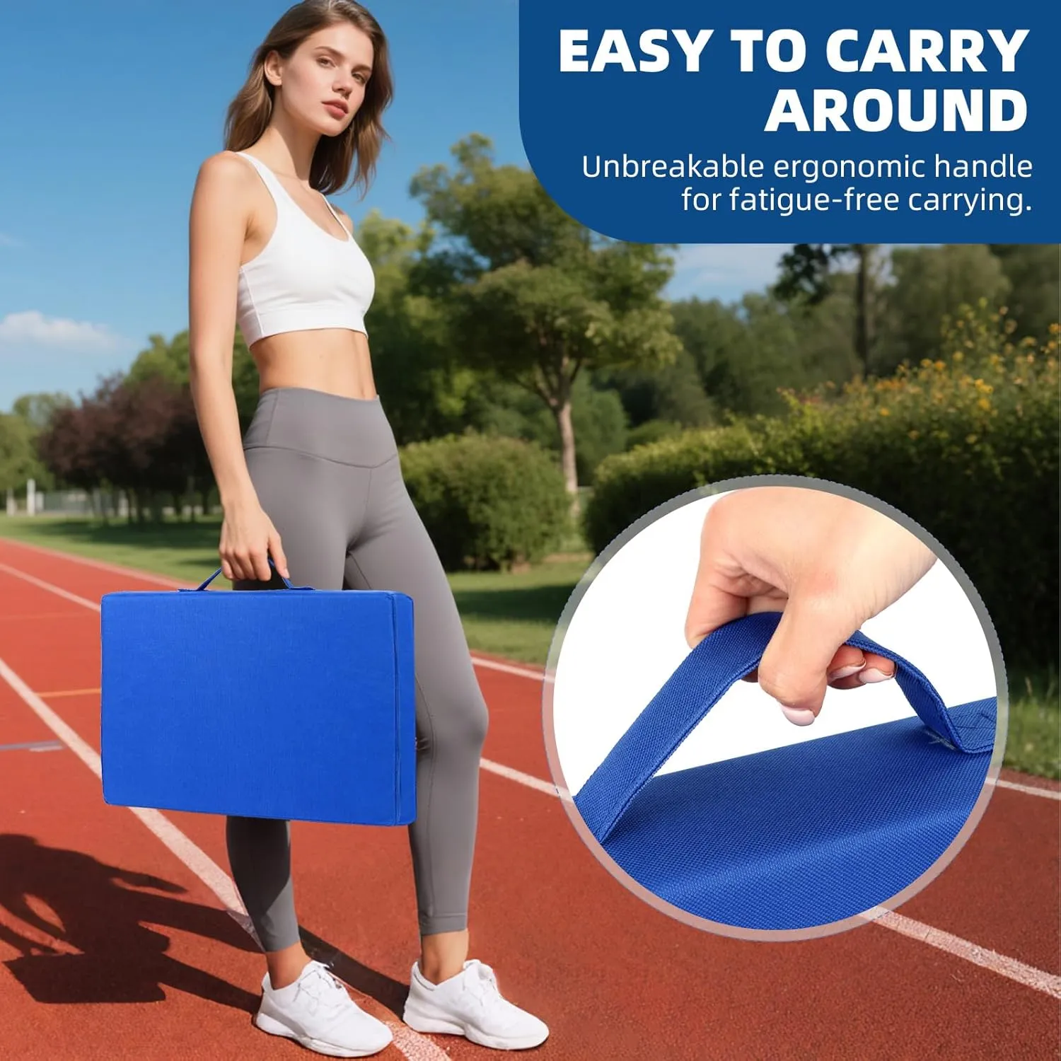 3.15" Thick Stadium Seats for Bleachers Waterproof Portable Bleacher Chairs, Padded Stadium Chair for Adults at Sports Events and Concert, Portable Outdoor Seat Mat