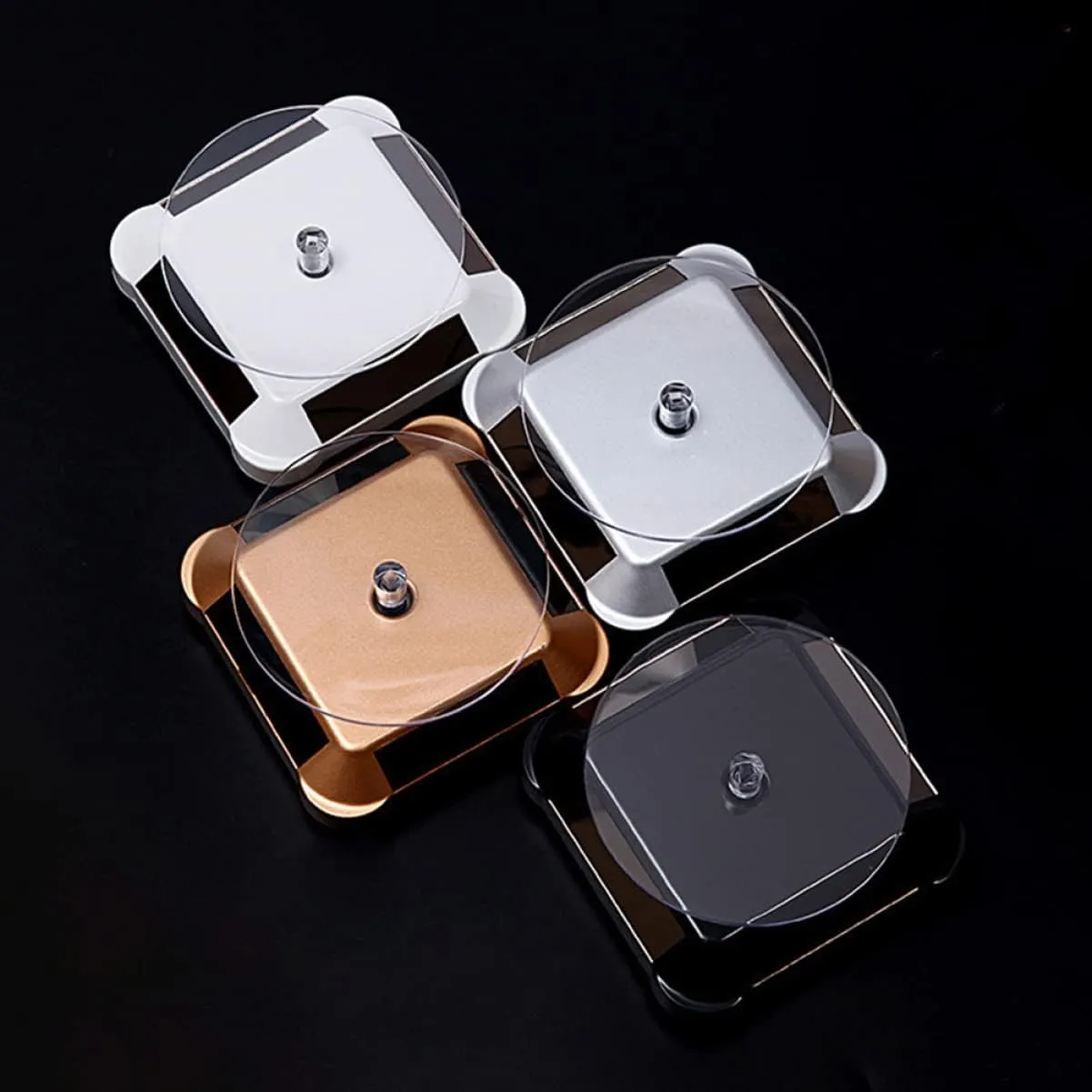 3pcs Cup Shelf Includedgolden Solar Accessories Photography Watch,Turntable,Watch Stand,Cm/Platform X Digital Tree Turntable Electric Prop Mirrored
