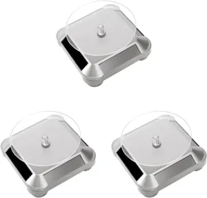 3pcs Cup Shelf Includedgolden Solar Accessories Photography Watch,Turntable,Watch Stand,Cm/Platform X Digital Tree Turntable Electric Prop Mirrored