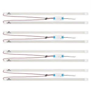 4FT LED Retrofit Kit,Recessed Fluorescent Light Retrofit Super Bright LED Light,Panel Light,Troffer Quick Repair and Retrofit LED Kit,No Professional Tools Required,36w,3500K Warm Light (4 Pack)