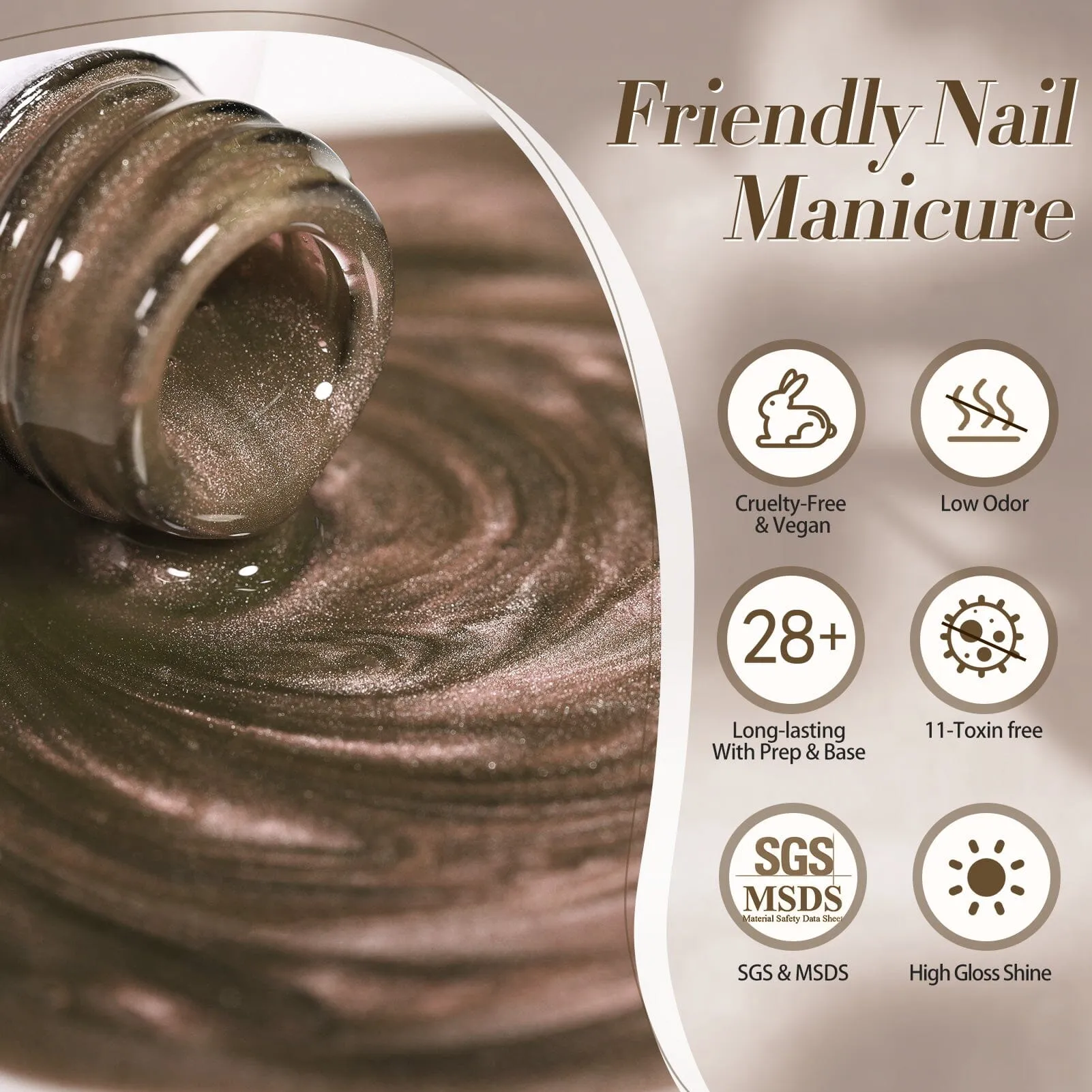 6 Colors Dark Glass Cat Magnetic Gel Polish Set M42 Sauvage 7ml