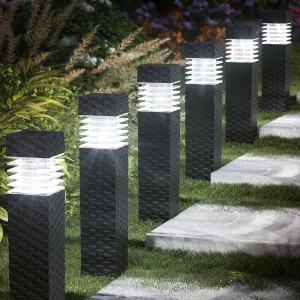6 Pack Solar Pathway Lights - Solar Powered Outdoor Walkway Light Solar Garden Lights for Lawn, Path, Yard Decor (Cool White)