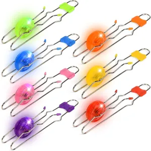 7 Pack Light Up Gyro Wheels Toy Set, Light Up Rail Twister Magnetic Sensory Toy, Retro Magic Rail Twirler Classic Nostalgia Sensory Fidget Toys for Boys and Girls