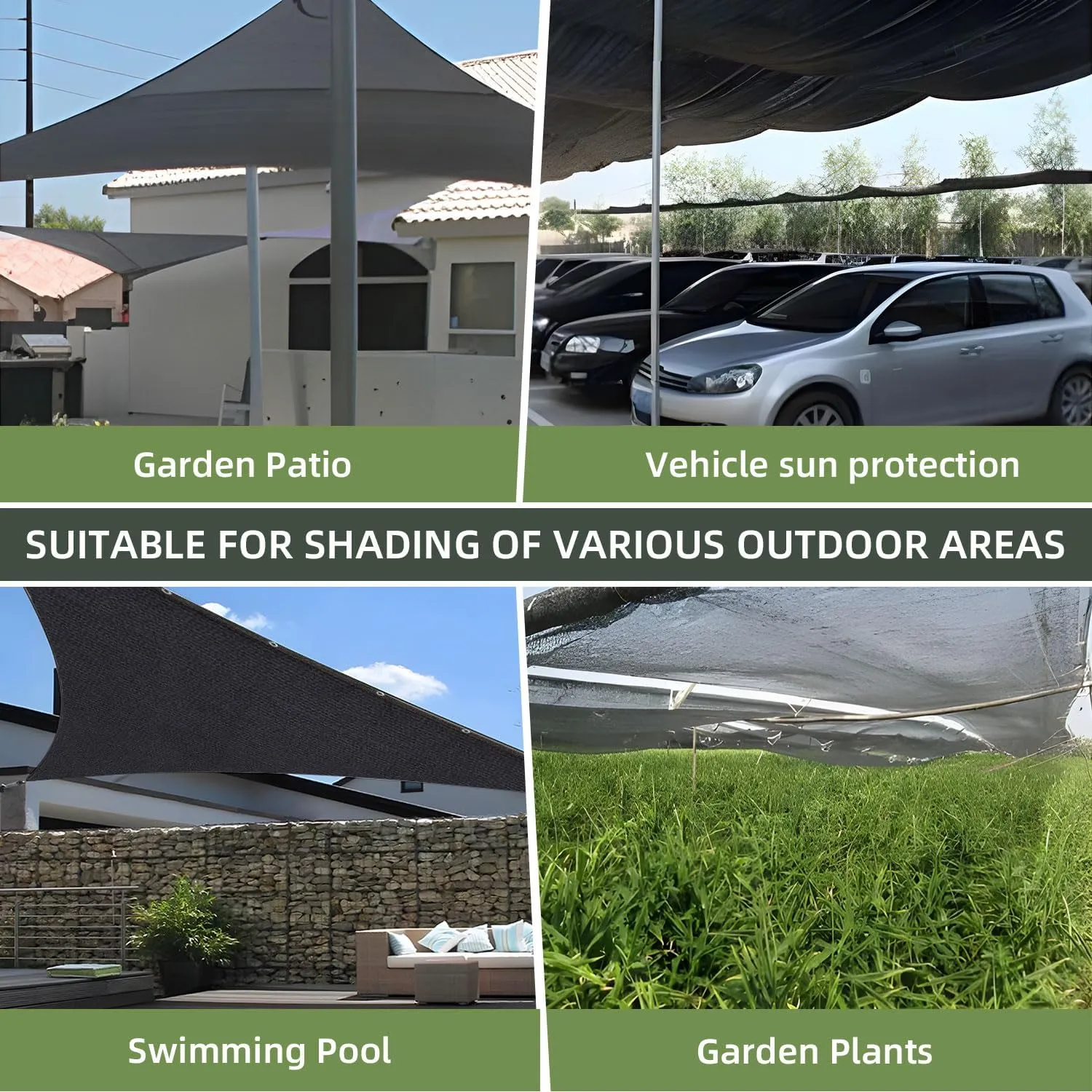 90% 13x20 Ft Shade Cloth for Garden,UV Resistant Sunblock Mesh Net for Plant Greenhouse Vegetables Flowers (Ebony)