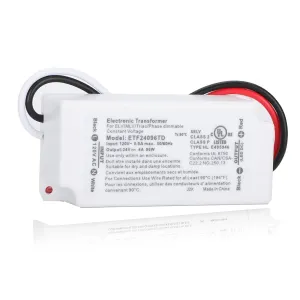 96W Dimmable LED Driver, 120V AC to 24V DC Dimmable Transformer, Electric Power Supply Adapter, 96W LED Dimming Driver, Electric Power Supply Compatible with lutron, leviton Dimmers