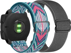 Abanen 22mm Elastic Watch Bands for Garmin Instinct 3 45mm / 2 Solar, Soft Stretchy Nylon Ultra-light Wristband Strap for Instinct E 45mm / Crossover Solar