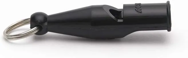 ACME genuine Pro Trialler Gun Dog Whistle no. 212. BPA free plastic. Holds its frequency. Great all-rounder. Good for distance and heavy cover. 110dBA. Disobedient and hard of hearing dogs (Black)