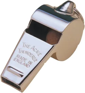 Acme Thunderer Whistle 60.5, Small, High, Loud, Metallic Silver