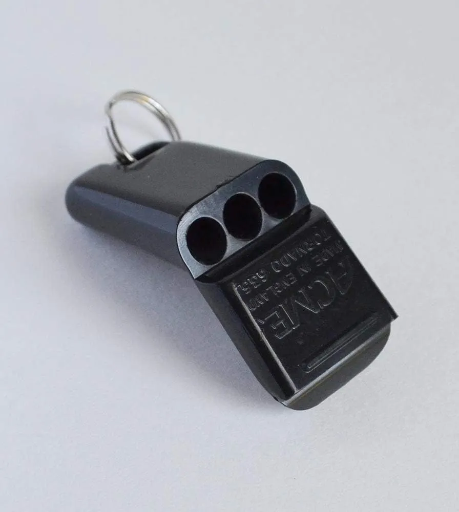 Acme Tornado Model 635 Pealess Whistle Black - 3 Pack