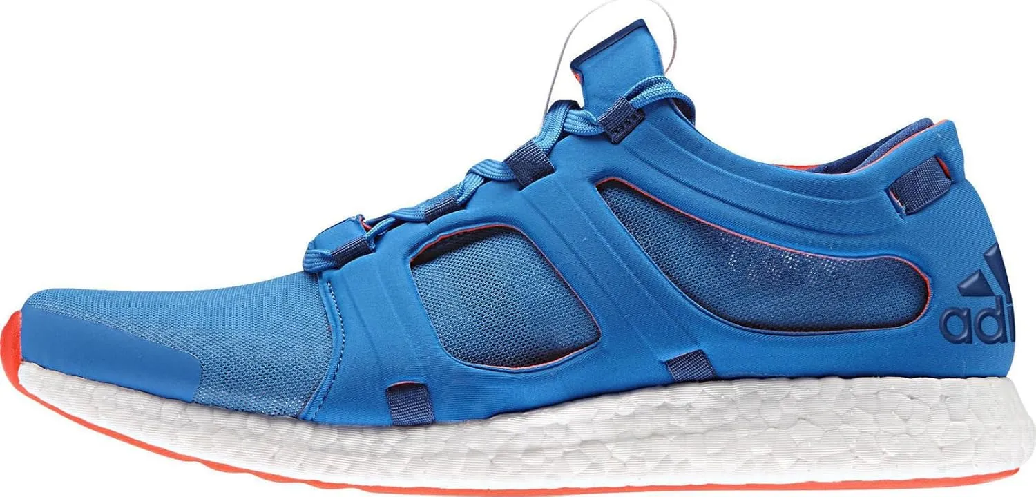 adidas Men's CC Rocket M Running Shoe, Shock Blue/Equipment Blue/Solar Red, 7.5 M US