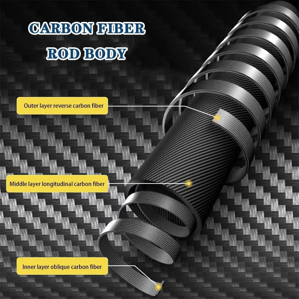 Adjustable Carbon Fiber Hiking Sticks, Collapsible Trekking Poles, Lightweight Walking Sticks for Women, Men, Seniors, with Flip Locks