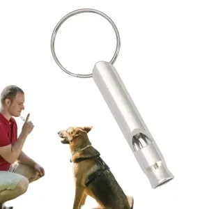 Adjustable Ultrasonic Dog Whistle Bark Control Pet Training Tool Lightweight Aluminum Alloy Dog Recall Whistle for Training