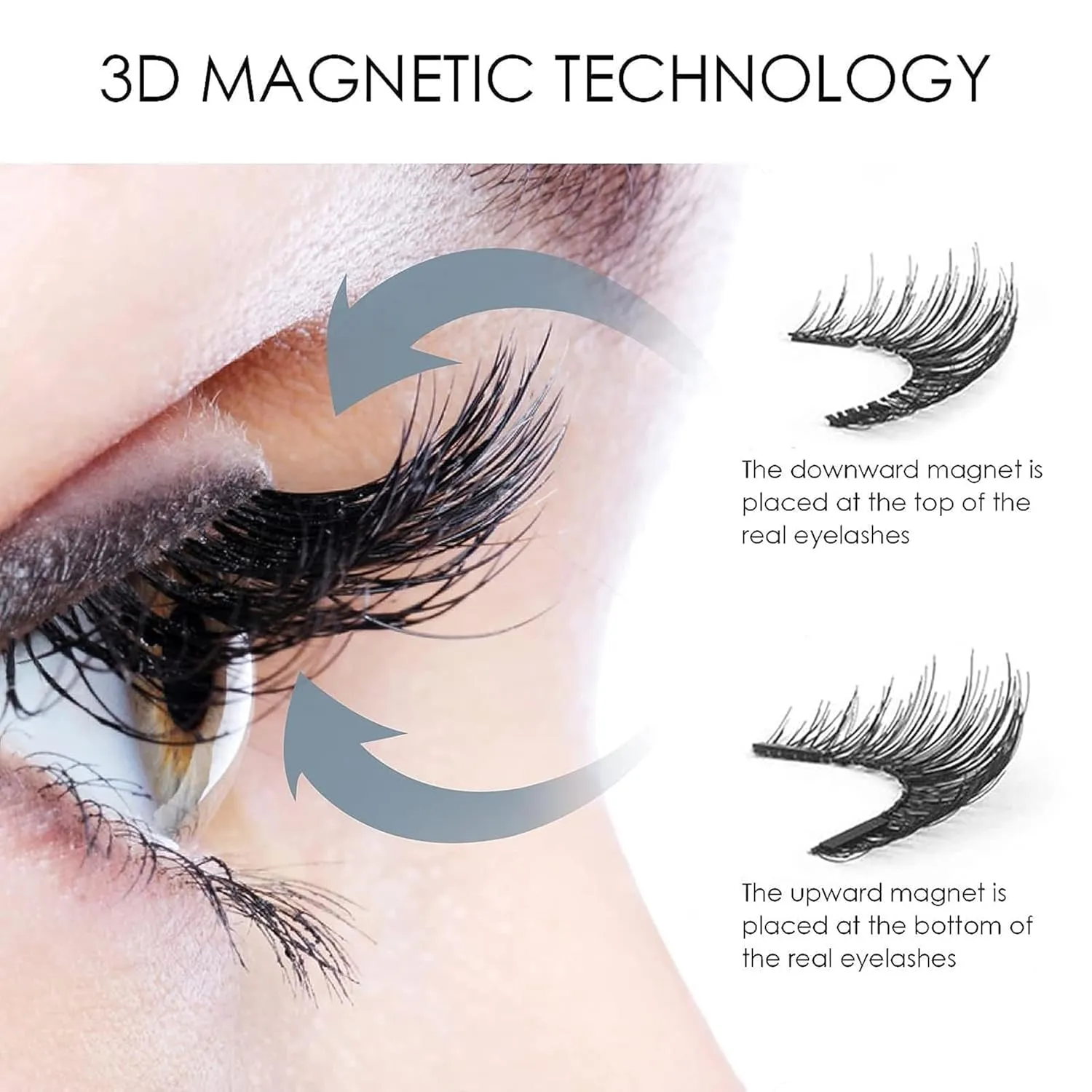 Aerliss Magnetic Lashes, Aerliss Ez Bella Lashes, Aerliss Magnetic Eyelashes, Aerliss Easy Bella Lashes, Reusable Magnetic Eyelashes, With Applicator No Glue Or Liner Needed, Natural Look (01 03)