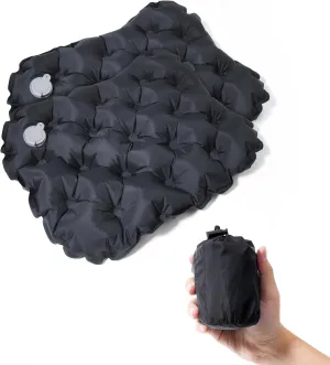Airplane Travel Seat Cushion - Inflatable Waterproof Air Pad with Repair Kit and Storage Bag, Portable for Hiking Trekking Office Flights Car Stadium Seating (15.75"x11.82")