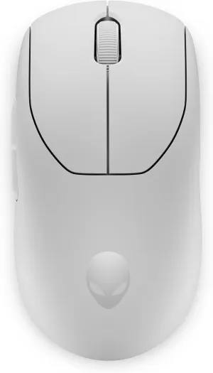 Alienware Pro Wireless Gaming Mouse - 2.4GHz Gaming Wireless/USB Wired Connectivity, Adjustable DPI, Optical Sensor Technology, 6 Programmable Buttons, 650 IPS Sensor Max Speed - Lunar Light