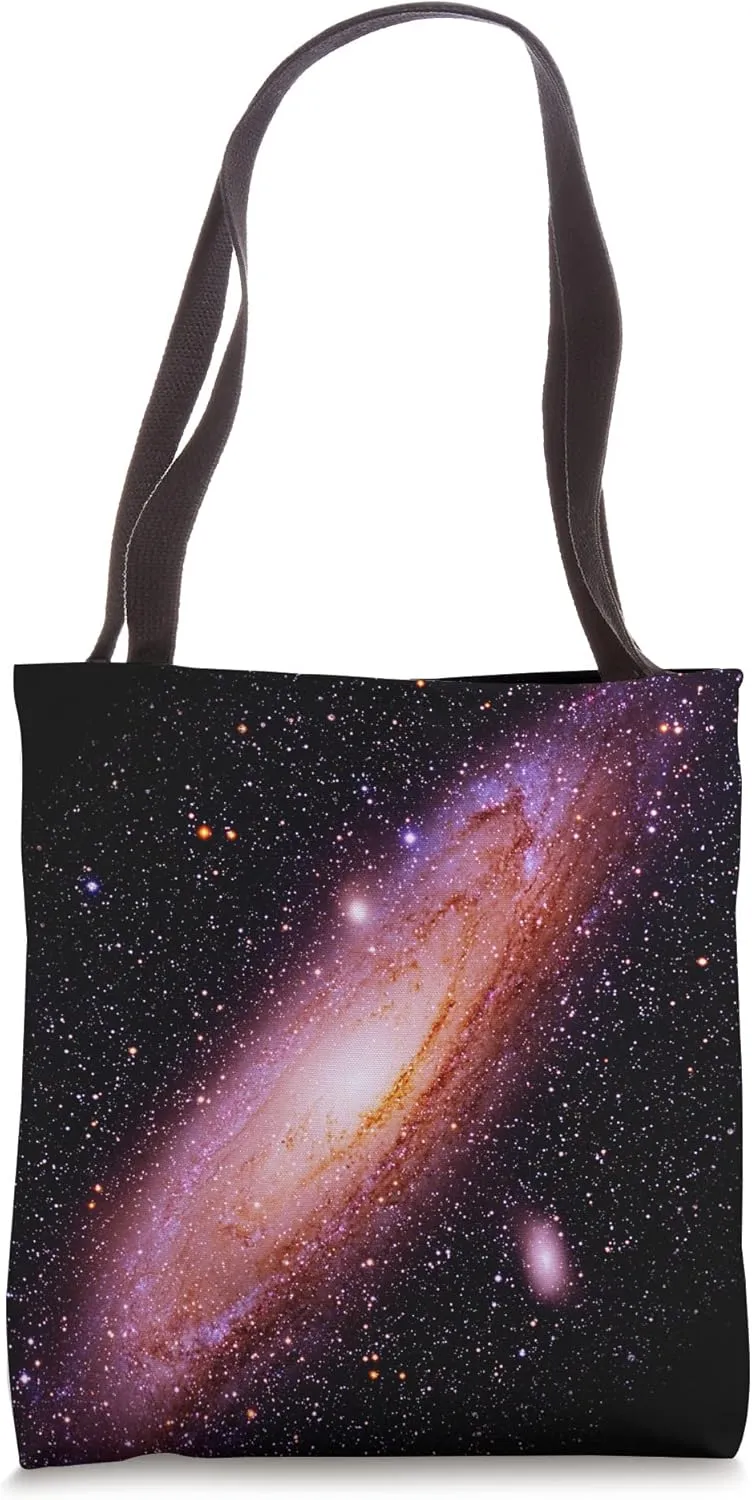 Andromeda Galaxy Messier 31 Stars Space Unfold Universe Tote Bag