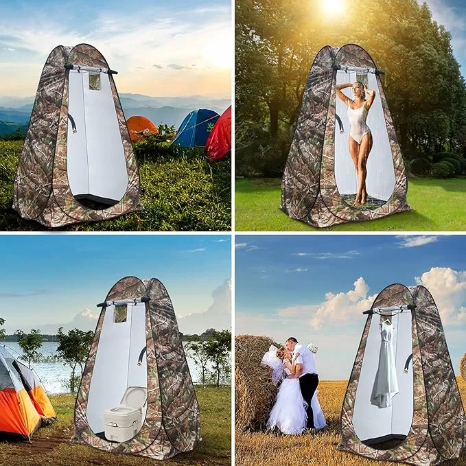 anngrowy Pop Up Privacy Tent Shower Tent Portable Outdoor Camping Bathroom Toilet Tent Changing Dressing Room Privacy Shelters Room for Hiking and Beach Sun Shelter Picnic Fishing– UPF40  Waterproof
