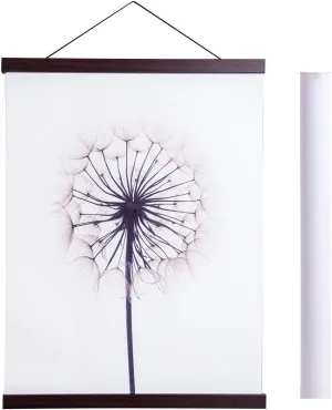 Artmag Magnetic Poster Hanger Frame, 20x28 20 x 30 20x26 Light Wood Wooden Magnet Canvas Artwork Print Poster Hangers Frames Hanging Kit (Walnut, 20")