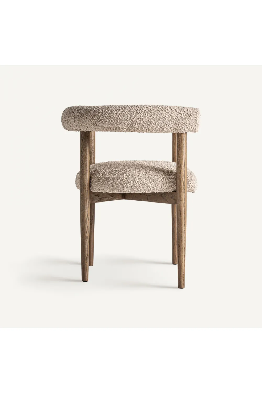 Ash Framed Curve Accent Chair | Vical Home Bullay