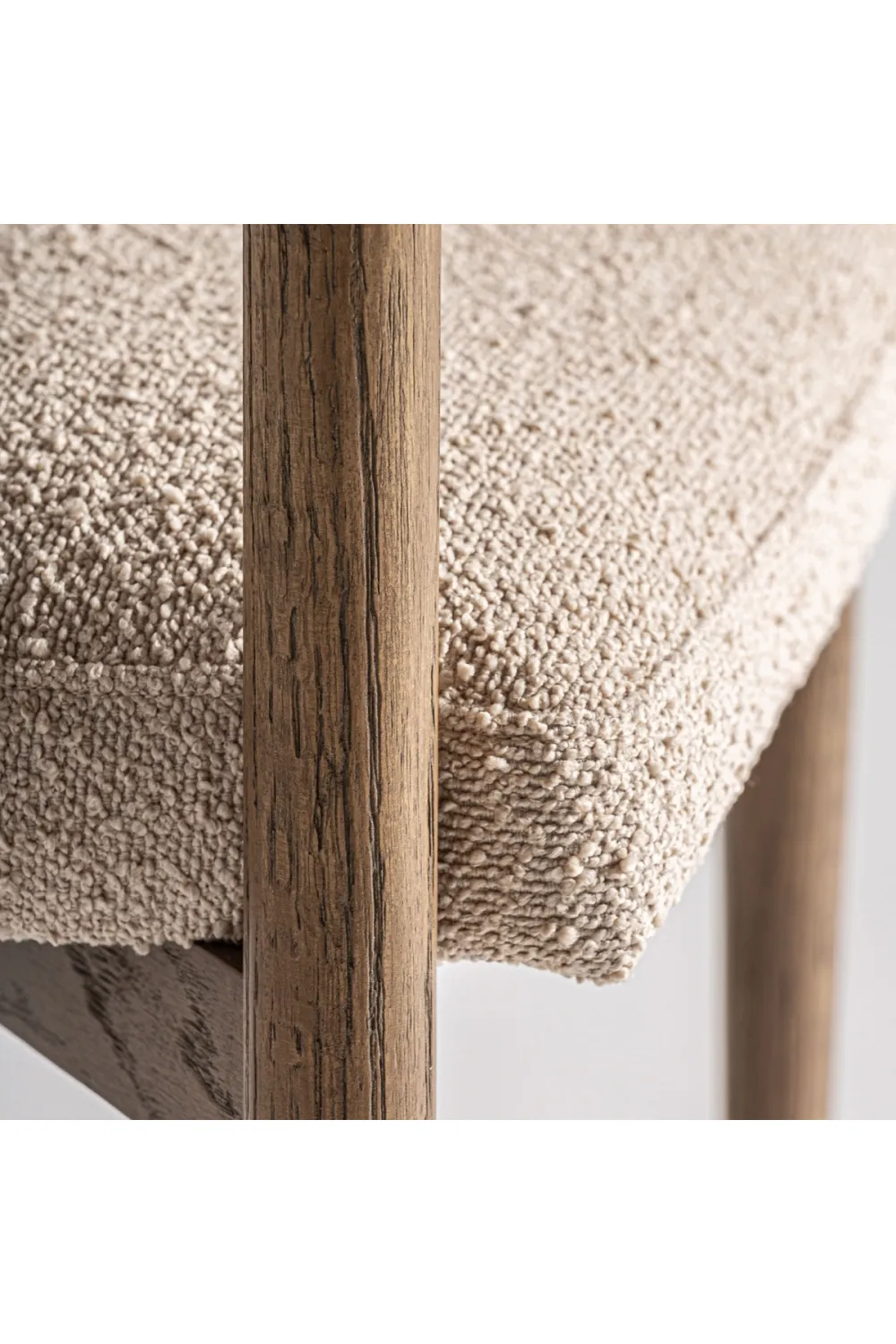 Ash Framed Curve Accent Chair | Vical Home Bullay