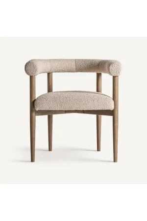 Ash Framed Curve Accent Chair | Vical Home Bullay