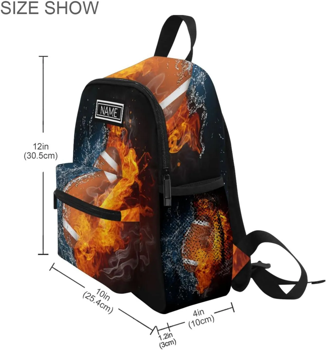 Aslsiy Custom Toddler Backpack Personalized Kids Backpack School Backpack with Chest Strap Preschool Nursery Travel Bag